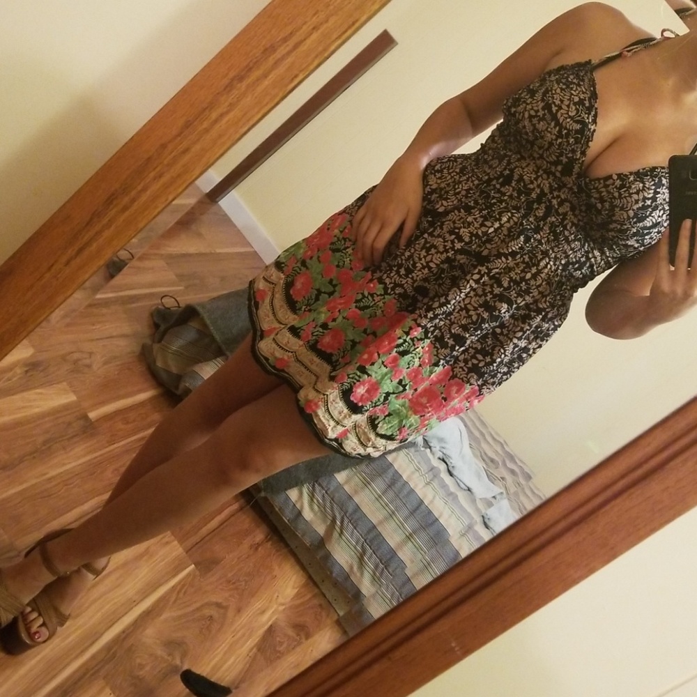 Boho halter dress